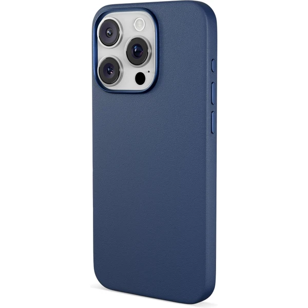 Epico Mag+ Leather kryt pro iPhone 16 Pro Max modrá - Pouzdra - Obrázek J5FA000K01