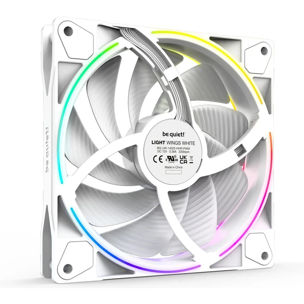 Be quiet! Light Wings White 140 mm high speed ventilátor 3ks - Ventilátory pro PC - Obrázek J5MA000601
