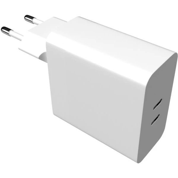 FIXED nabíječka s 2x USB-C výstupem, PD, 65W, bílá - Nabíječky - Obrázek J5Q4000701