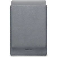 Woolnut kožené Sleeve pouzdro pro 14" MacBook Pro šedé - Pouzdra