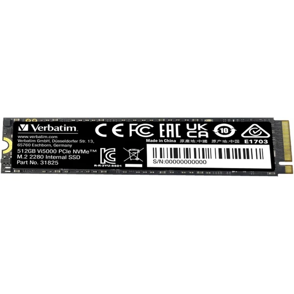 VERBATIM SSD Vi5000 Internal PCIe NVMe M.2 SSD 512GB - SSD disky - Obrázek J663000O01