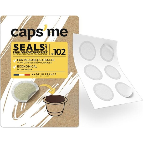 CAPSME Nespresso paper lids x102