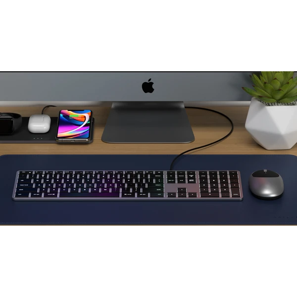 Satechi Slim W3 USB-C Backlit Wired Keyboard US vesmírně šedá - Klávesnice - Obrázek J6AT000501