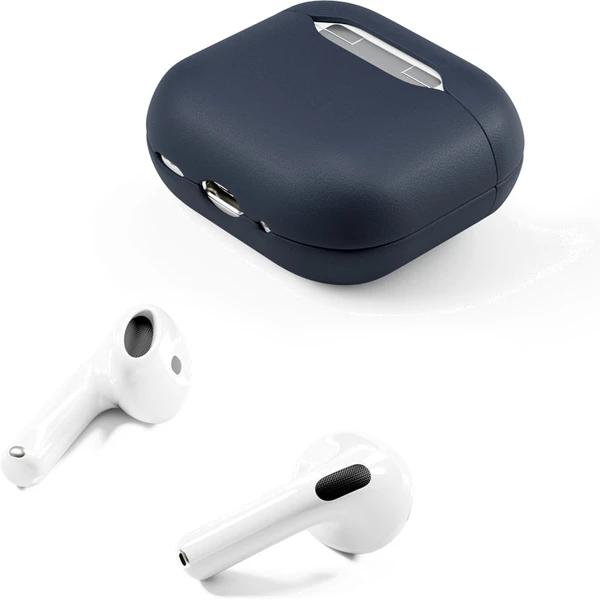 Epico kožený kryt pro Apple Airpods 4 modrý - Pouzdra - Obrázek J6C9000K01