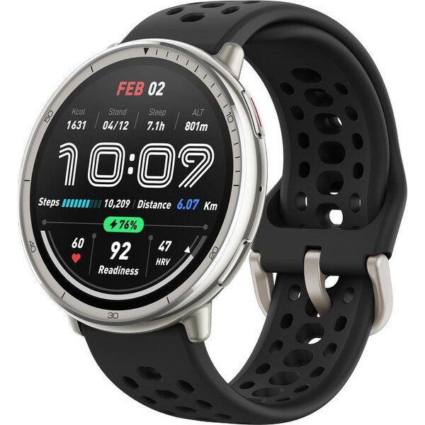 Amazfit Active 2 Black Sport Silicone (Round) Černá