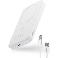 Baseus Power banka Mini s bezdrátovým nabíjením 5000 mAh 20W USB-C bílá - Powerbanky