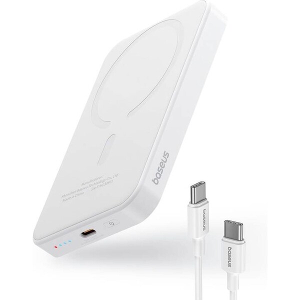 Baseus MagSafe USB-C 5 000 mAh 20W bílá Bílá
