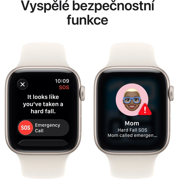 Apple Watch SE 3 (2025) Cellular 40mm Hvězdně bílý hliník s hvězdně bílým sportovním řemínkem S/M - Chytré hodinky - Obrázek J7PH000K01