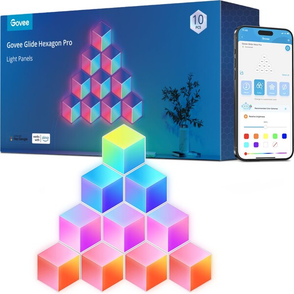 Govee Glide Hexa Pro LED Smart 10ks H6066302