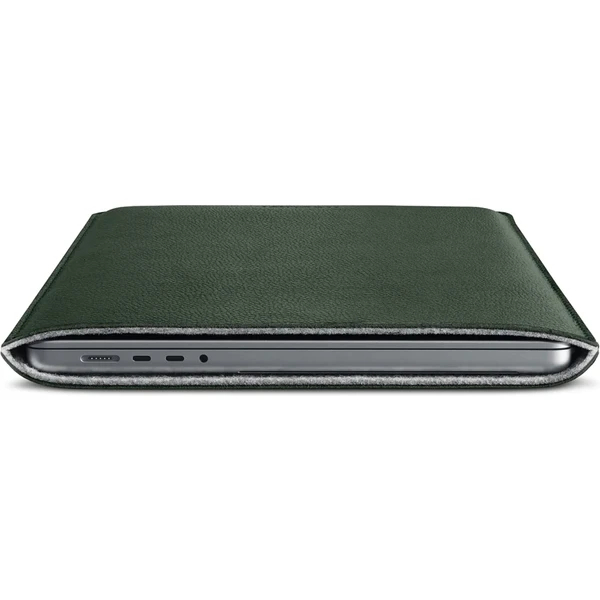 Woolnut kožené Sleeve pouzdro pro 16" MacBook Pro tmavě zelené - Pouzdra - Obrázek J7SR100501