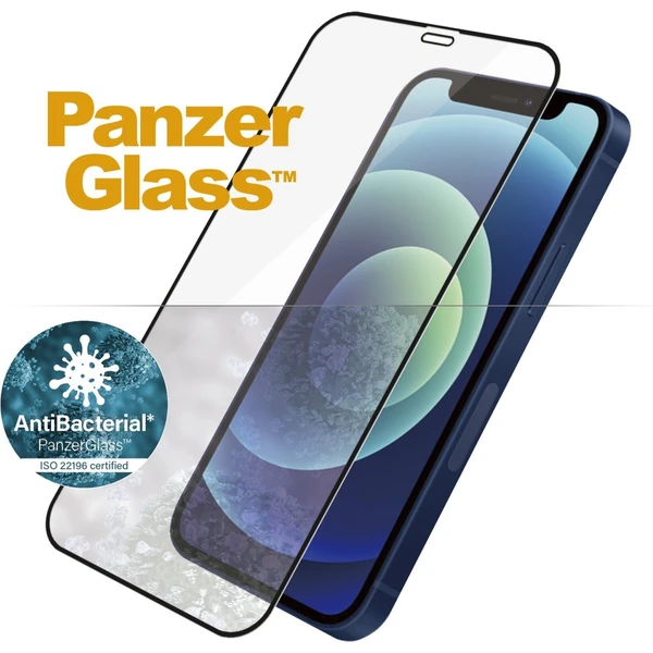 PanzerGlass Edge-to-Edge AntiBacterial sklo Apple iPhone 12 mini černé - Ochranné folie a skla - Obrázek J86L500301