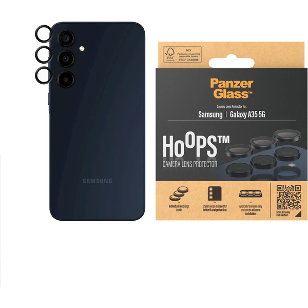 PanzerGlass Hoops ochranné kroužky Samsung Galaxy A35 5G - Ochranné folie a skla - Obrázek J8G3000P01