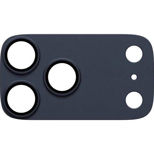 PanzerGlass® FENDER hliníková ochrana fotoaparátu Apple iPhone 17 Pro Max tmavě modrá - Ochranné folie a skla - Obrázek J8XL000K01