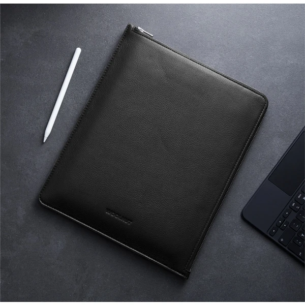 Woolnut Leather Folio kožené pouzdro iPad Pro 12,9"/iPad Pro 13"/iPad Air 13" černé - Pouzdra - Obrázek J9LR100501