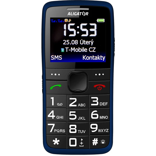 ALIGATOR A675 Senior modrý + stolní nabíječka - Mobilní telefony - Obrázek J9PL600301