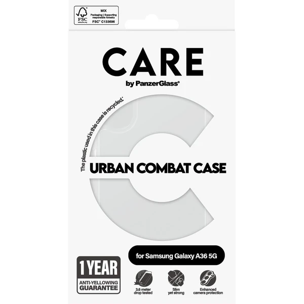 PanzerGlass® CARE kryt Samsung Galaxy A36 5G Urban Combat čirý - Pouzdra - Obrázek J9UC000K01