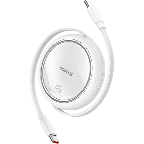 Baseus Free2Draw mini USB-C/USB-C napájecí kabel 100W 1m bílý - Kabely a redukce - Obrázek JAGE000L01