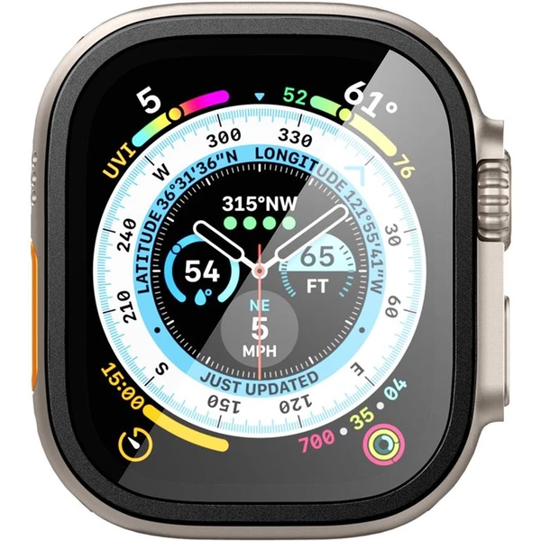 Spigen Glass tR Slim Pro 1 Pack tvrzené sklo Apple Watch Ultra 2/Ultra 49mm černé - Ochranné folie a skla - Obrázek JAJA000601