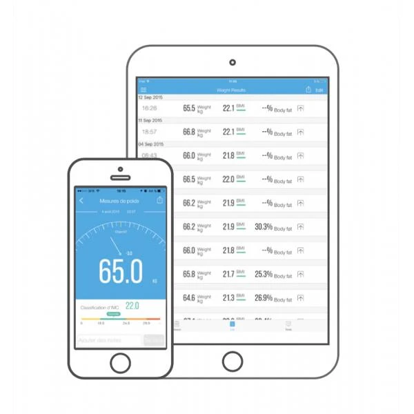 iHealth FIT HS2S chytrá váha bílá - Chytré váhy - Obrázek JAK6100301