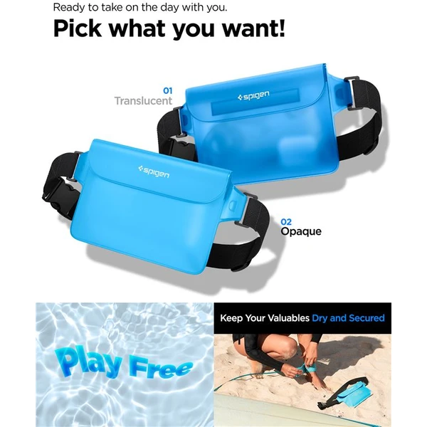 Spigen Aqua Shield WaterProof Waist Bag A620 2 Pack modrý - Pouzdra - Obrázek JAN5000701