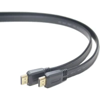 PremiumCord HDMI 1.4/HDMI 1.4 plochý kabel s ethernetem 4K 1m černý - Kabely a redukce