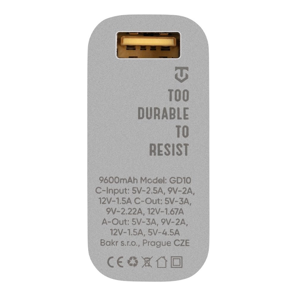 Tactical EDC Brick powerbanka 9600mAh stříbrná, 8596311238246
