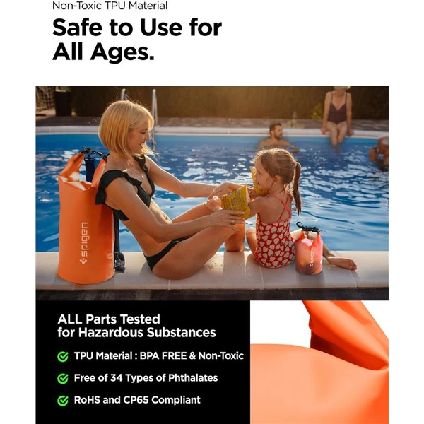Spigen Aqua Shield WaterProof Dry Bag 20L + 2L A630 oranžový - Pouzdra - Obrázek JBN5000701