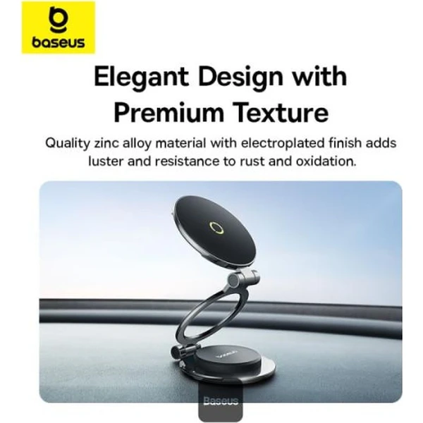 Baseus MagPro Series II držák do auta s magnetem na palubní desku černý - Držáky - Obrázek JC9R000K01