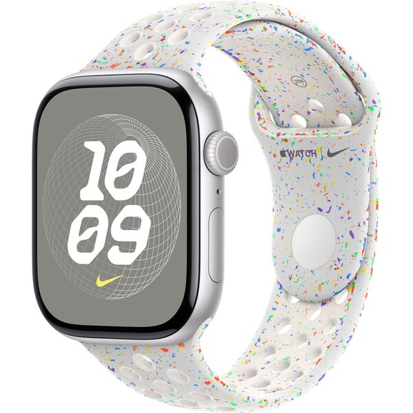 Apple Watch 46mm platinový sportovní řemínek Nike - S/M MYL43ZM/A