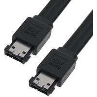 PremiumCord stíněný kabel eSATA-eSATA F/F černý 0,5m - Kabely a redukce