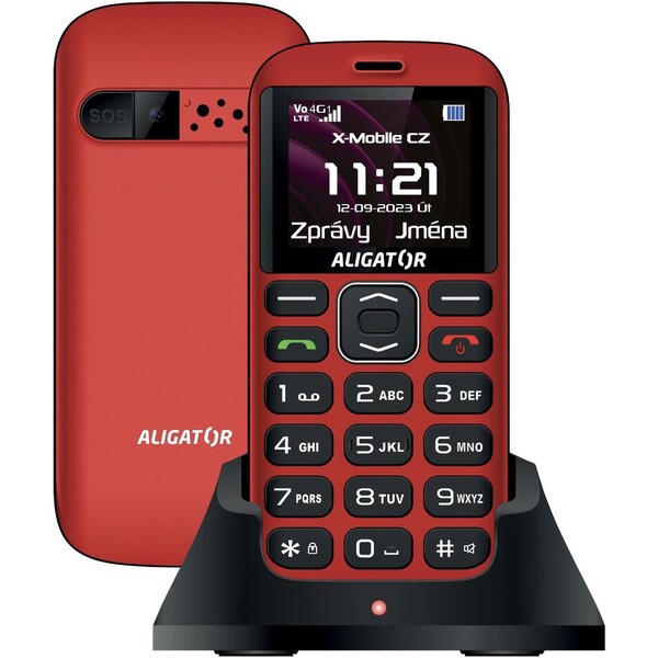 Aligator A720 Senior Červená