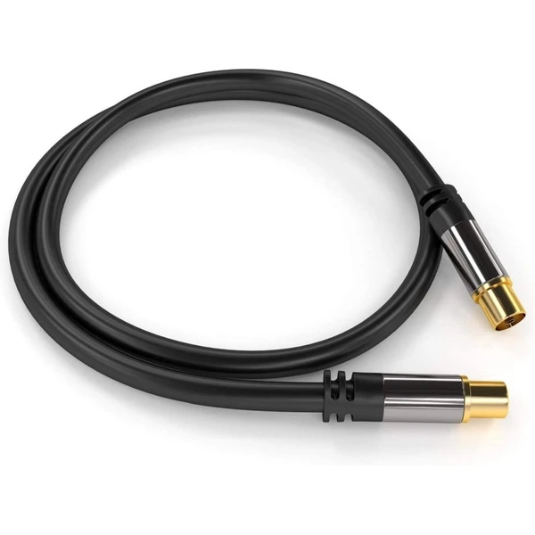 PremiumCord IEC/IEC anténní kabel 3m černý - Kabely a redukce - Obrázek JDTU000501