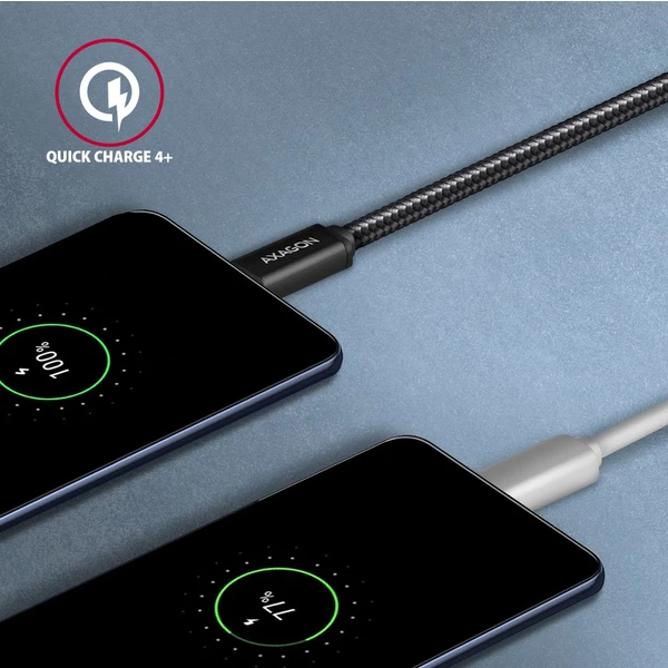 AXAGON USB-C/USB-C napájecí kabel 60W 1,5m černý - Kabely a redukce - Obrázek JED0700301
