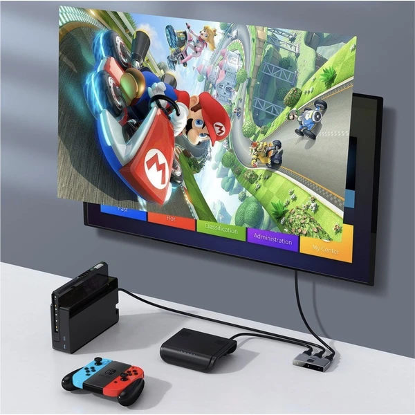 Baseus Matrix HDMI Splitter vesmírně šedý - Ostatní - Obrázek JF4HF00101