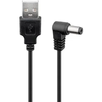 PremiumCord USB-A/DC napájecí kabel 1,5m černý - Kabely a redukce