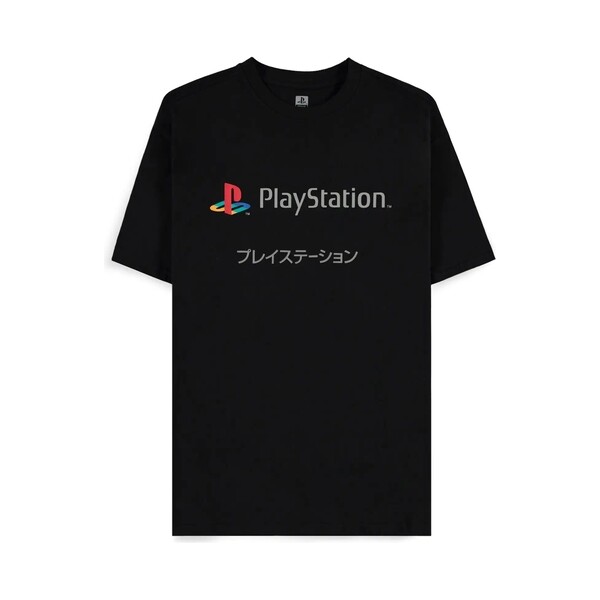 Tričko Difuzed PlayStation - Japanese Logo XL Černá