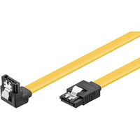 PremiumCord kabel SATA 3.0 kovová západka 90° 0,3m - Kabely a redukce