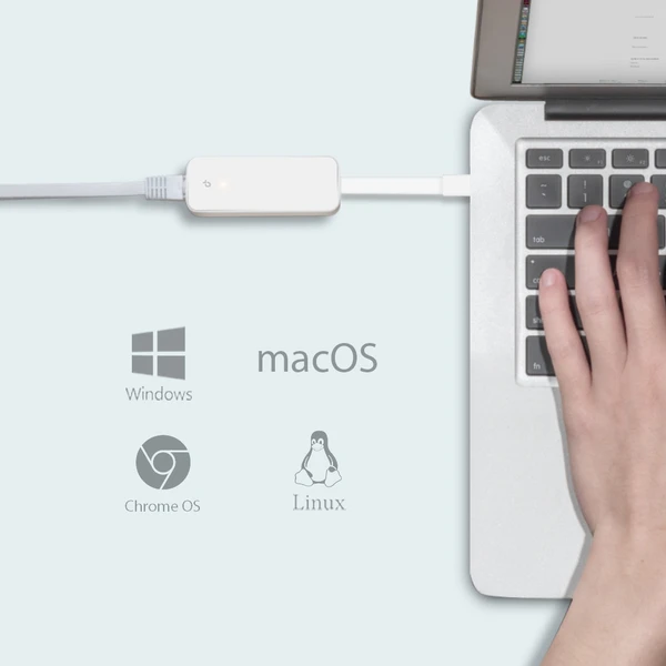 TP-LINK UE300C adaptér USB-C na Ethernet, bílý - Síťové adaptéry - Obrázek JIGFF00101