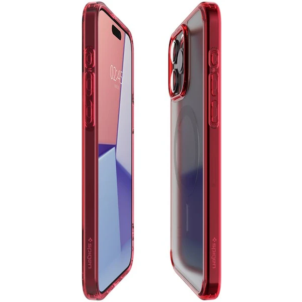 Spigen Ultra Hybrid MagFit kryt iPhone 15 Pro červený - Pouzdra - Obrázek JIHA000601