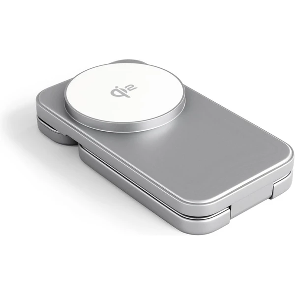 Spello ForceBase Qi2 15W 3in1 Fold MagSafe nabíjecí stojánek stříbrný - Nabíječky - Obrázek JIPD000K01