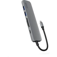 iWant by Epico 6v1 hliníkový hub 8K s USB-C vesmírně šedý - USB huby