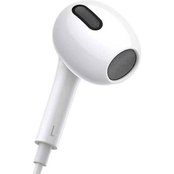 Baseus Encok H17 3,5mm sluchátka s mikrofonem bílá - Sluchátka - Obrázek JKUL000K01