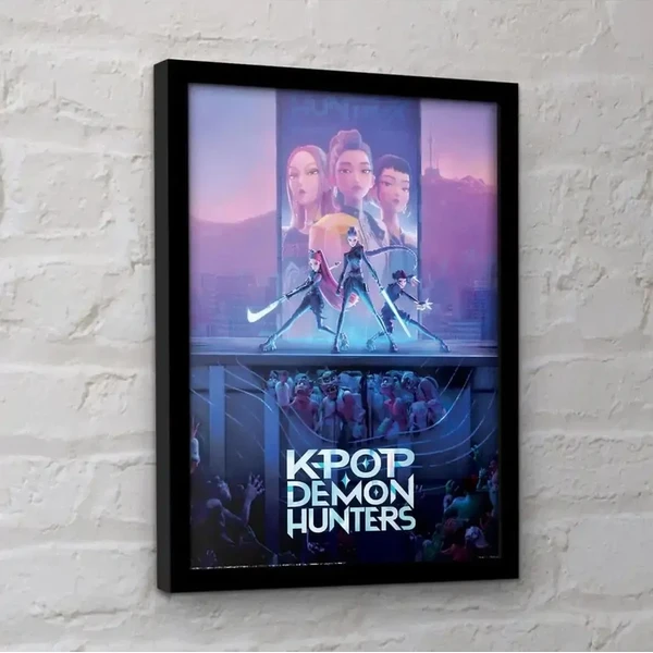Rámovaný obraz Pyramid International K-Pop Demon Hunters - Key Art - Dekorace - Obrázek JL5K000K01