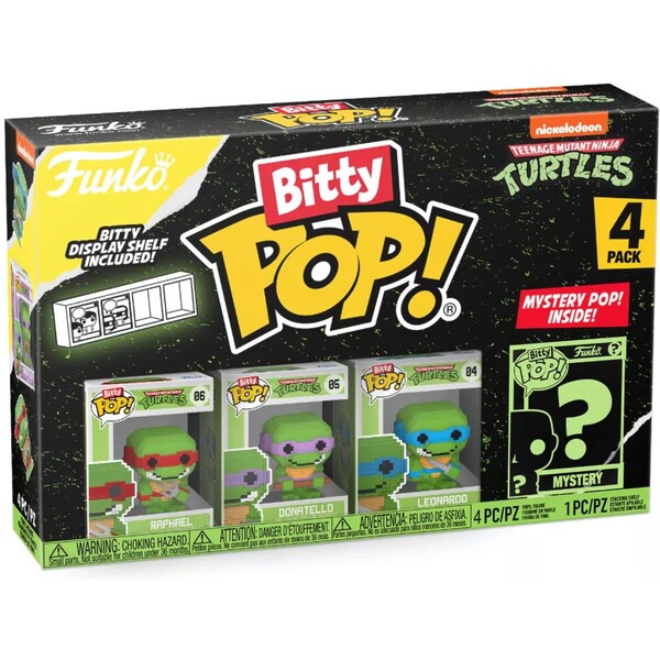 Funko Bitty POP! TMNT- 8-Bit 4 pack