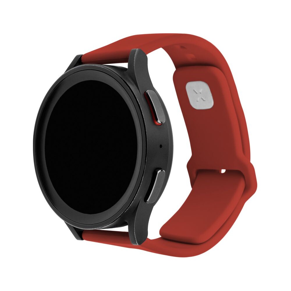 FIXED set silikonových řemínků s Quick Release 22mm pro smartwatch červený