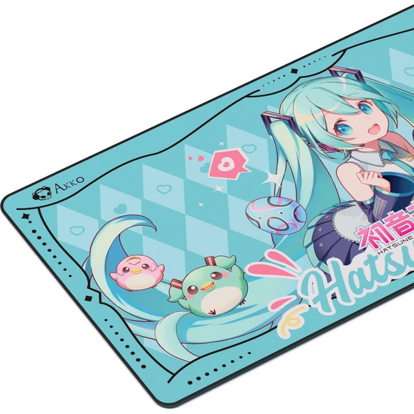 Akko x Hatsune Miku podložka pod myš a klávesnici - Podložky - Obrázek JNQG000K01