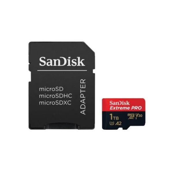 SanDisk microSDXC Extreme Pro UHS-I U3 V30 paměťová karta 1TB + SD adaptér - Paměťové karty - Hlavní obrázek