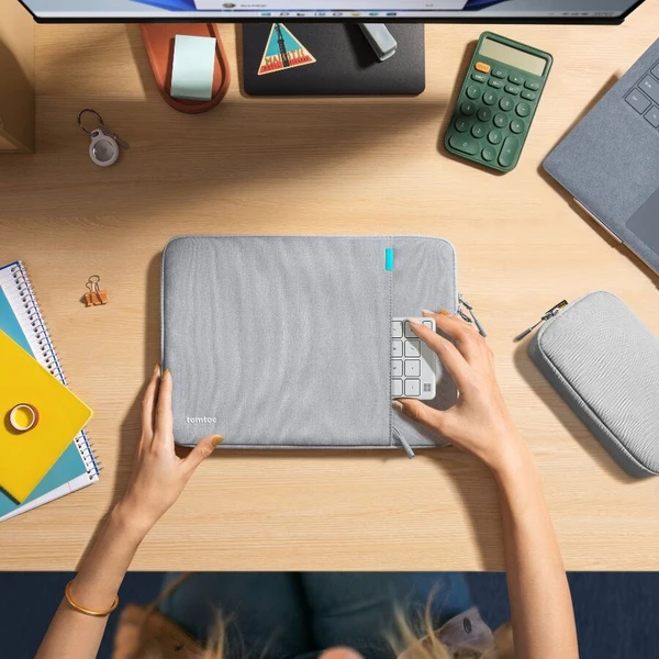 tomtoc Sleeve Kit 14" MacBook Pro tmavě šedá - Brašny - Obrázek JO9H000K01