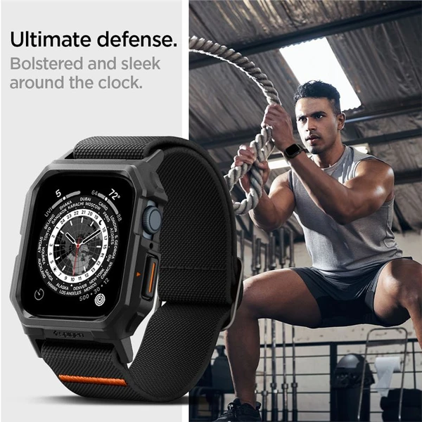 Spigen Lite Fit Pro řemínek Apple Watch 45/44mm matně černý - Řemínky - Obrázek JOA1000P01