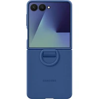 Samsung Ring Silicone Case ochranný kryt Galaxy Z Flip7 modrý - Pouzdra